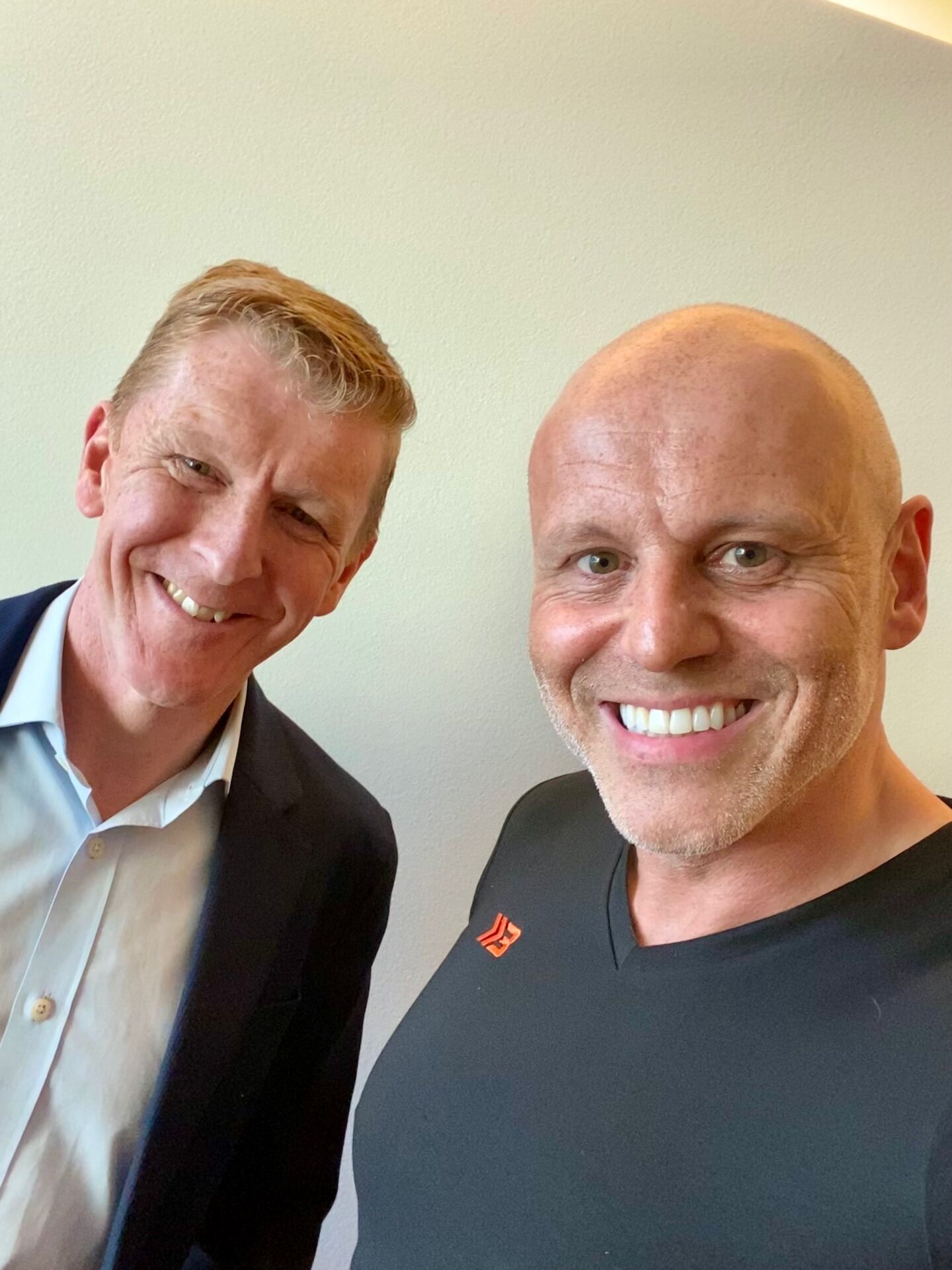 Brad Burton with British ESA astronaut Tim Peake at the Starkey conference in Dubrovnik, 2022